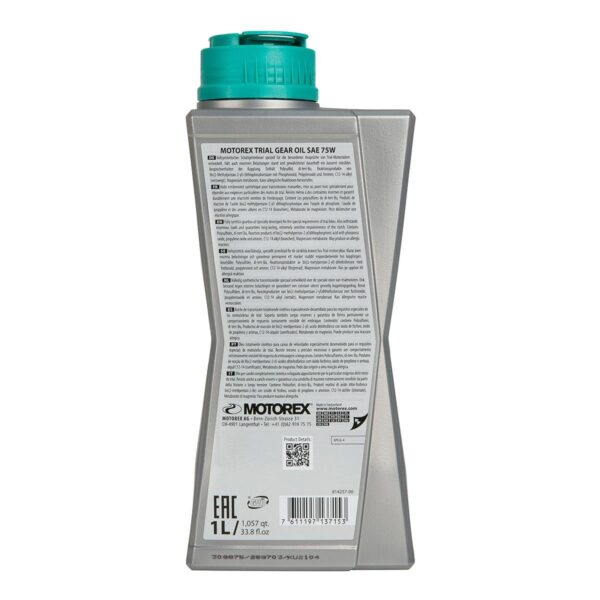 motorex-getriebeoel-transmission-fluid-trial-gear-3 Motorex Trial Gear Oil 75W 1L