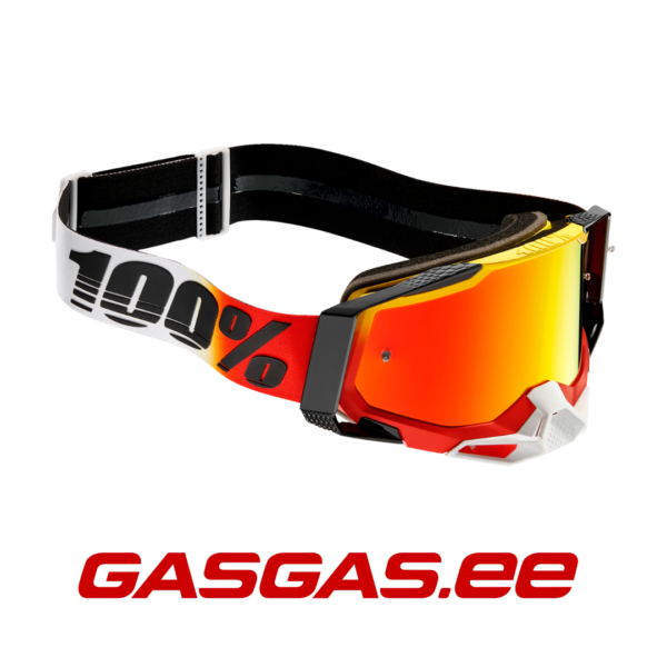 100% RACECRAFT  ENDURO/MOTOKROSSI PRILLID OGUSTO MIRROR RED